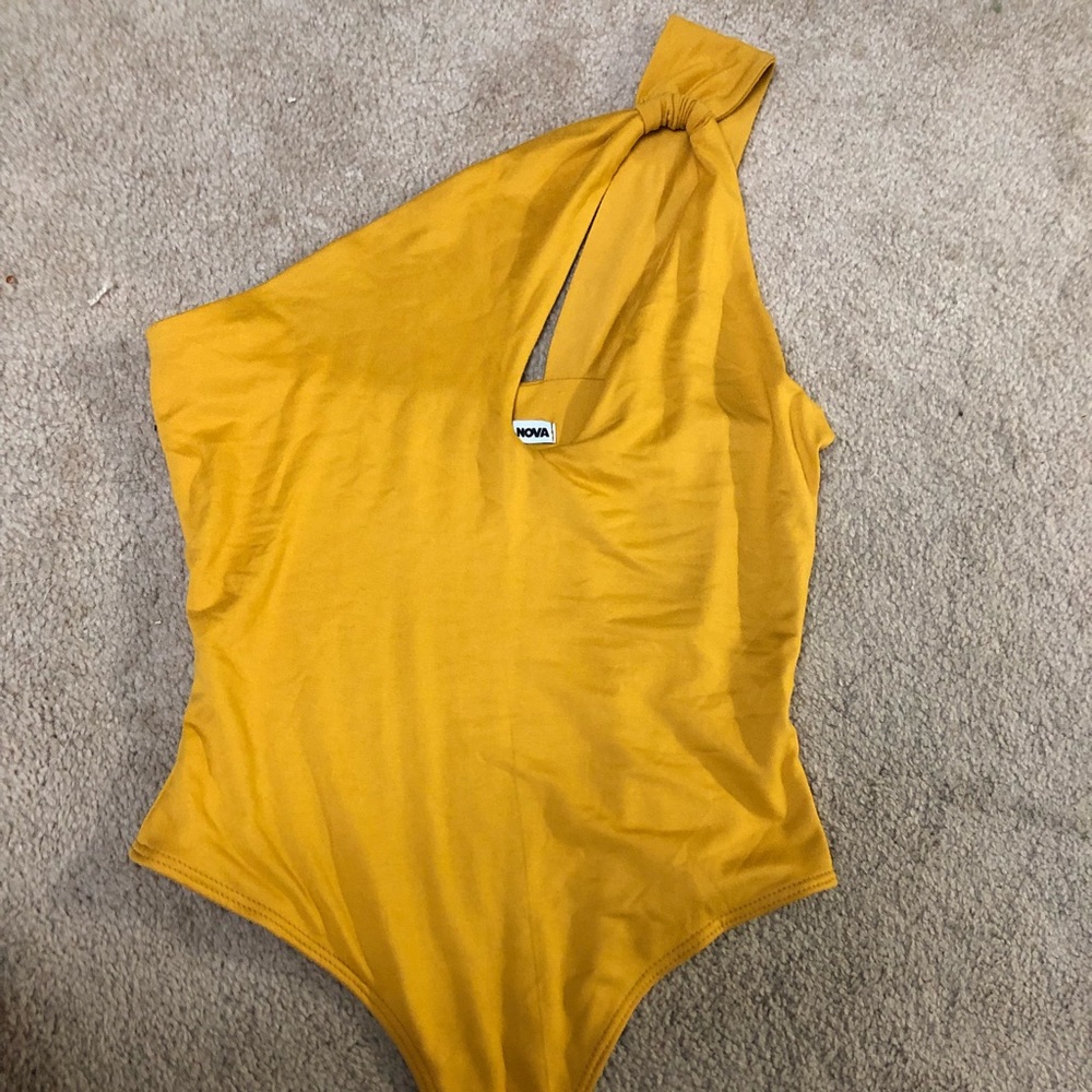 Yellow halter top